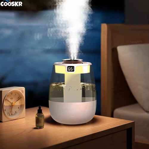 Air Humidifier 1.3L Large Capacity Home Humidifier Mist Maker Mute Usb Desktop Humidifier for Bedroom Office with Night Light